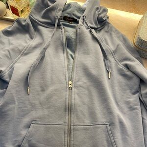 (Rare Limited Edition color) Quince SuperSoft Fleece Zip Up Hoodie xs
